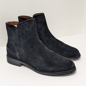 Elegant Black Suede Ankle Boots